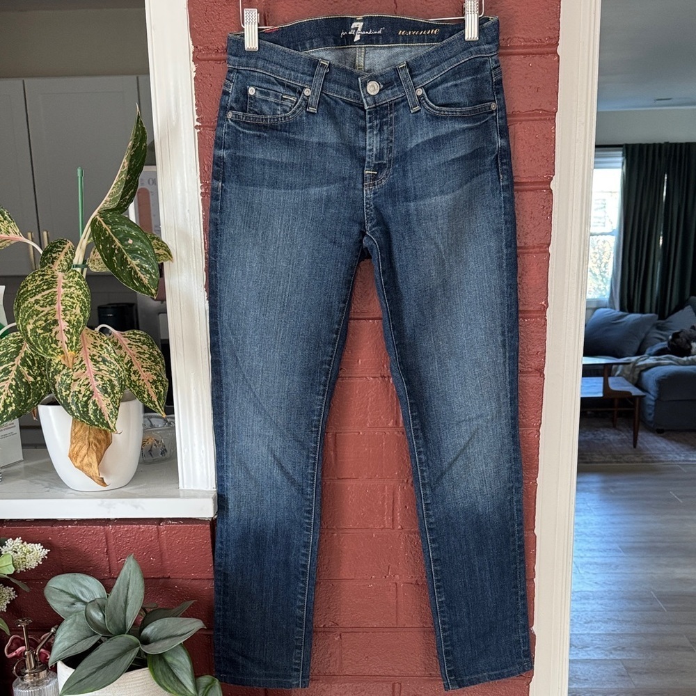 7 For All Mankind Roxanne Skinny Jeans Size 26